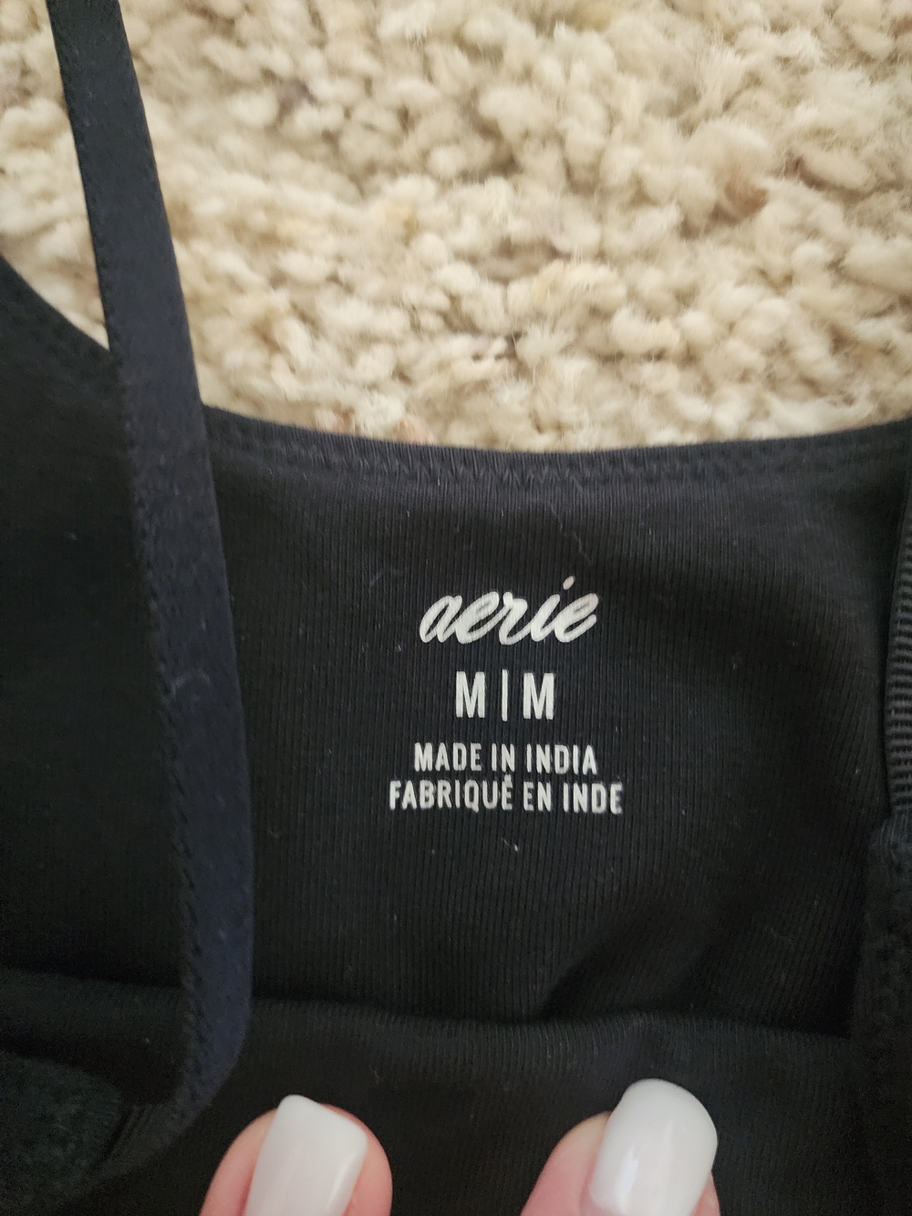 Aerie Black Scoop Neck Midi Dress - Picture 2 of 4